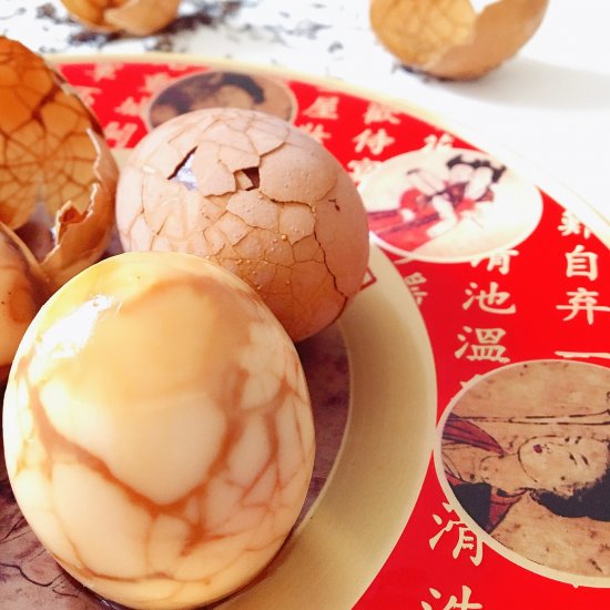 Kaleidoscopic Chinese Tea Eggs