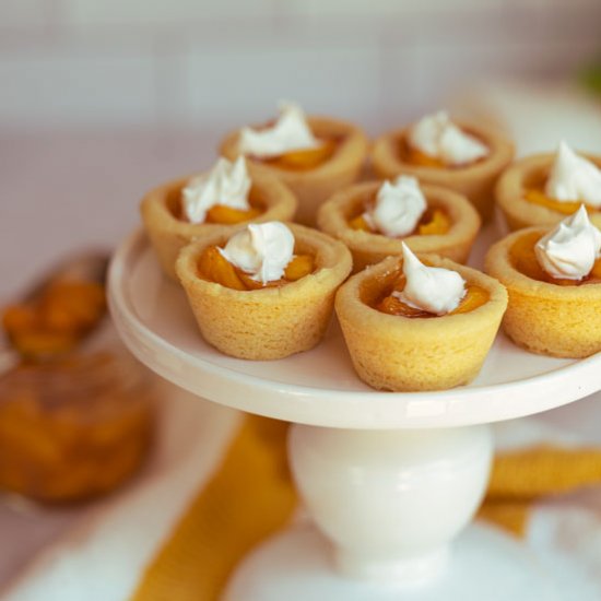 Peach Pie Cookie Cups