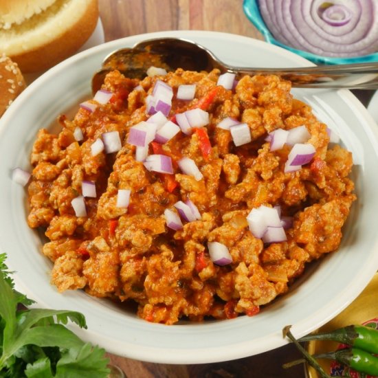 Indian Turkey Sloppy Joes