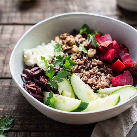 Wild Rice + Beet Grain Bowls