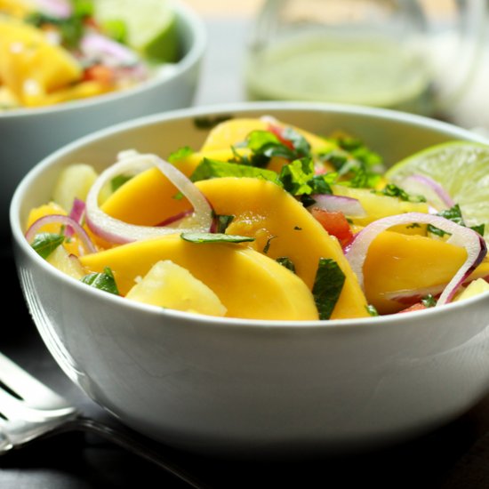 Spicy Mango Pineapple Salad