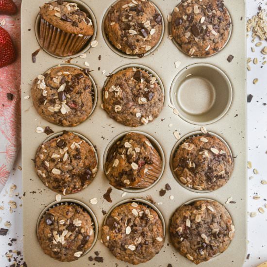 Strawberry Banana Muffins