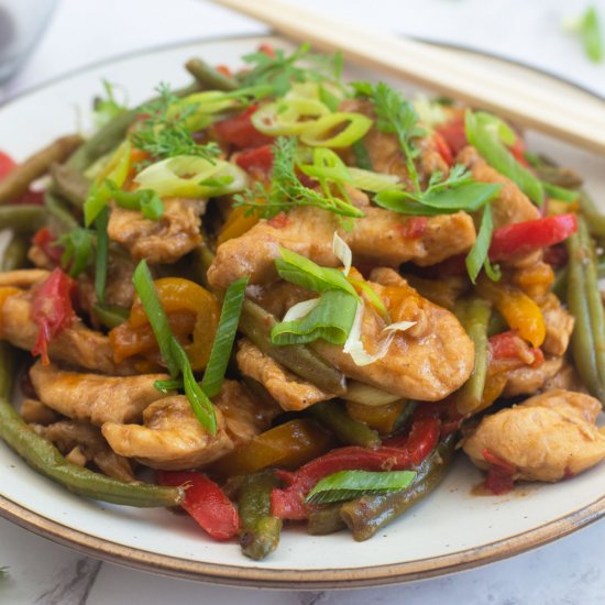 keto chicken stir fry