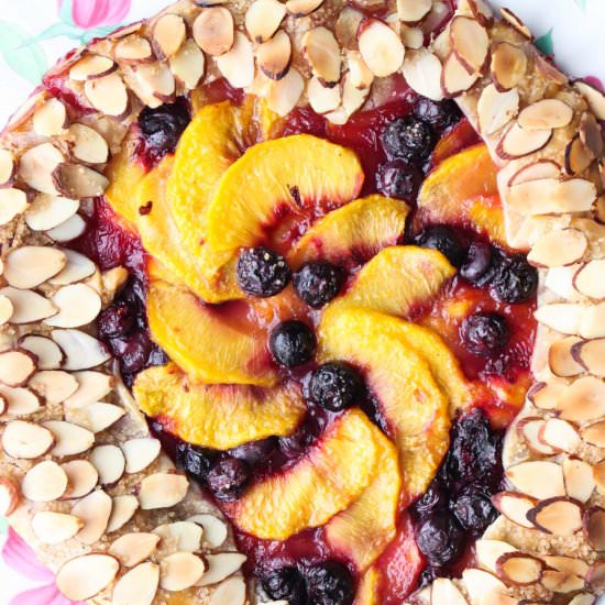 Peach and Blueberry Galette