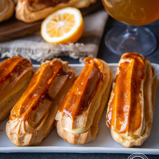 Lemon Ginger Éclairs