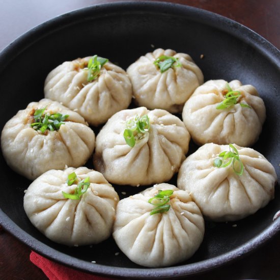 Fried and Steamed Pork Buns