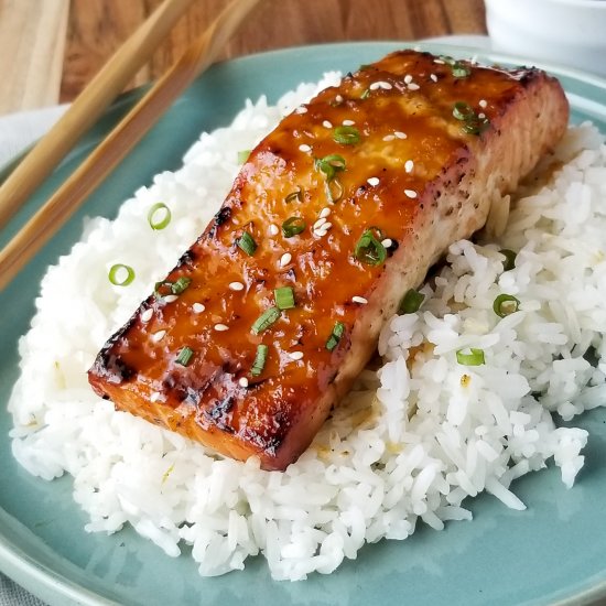 orange teriyaki salmon