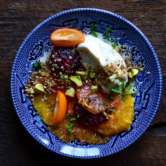 Citrus Salad with Pistachio Dukkah