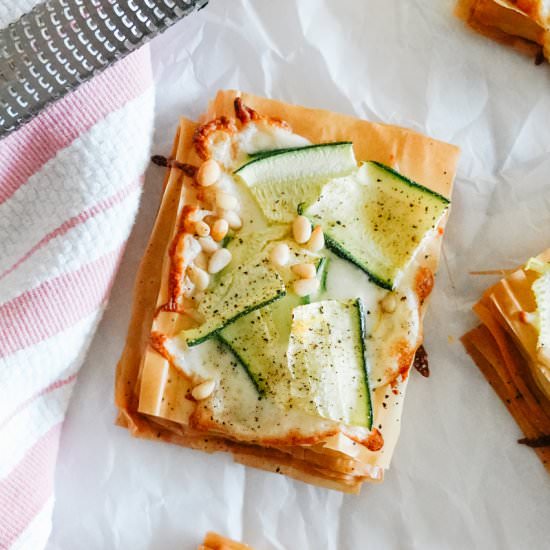 Zucchini Tart with Lemon + Pine Nut