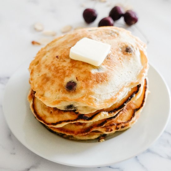 Cherry Almond Pancakes