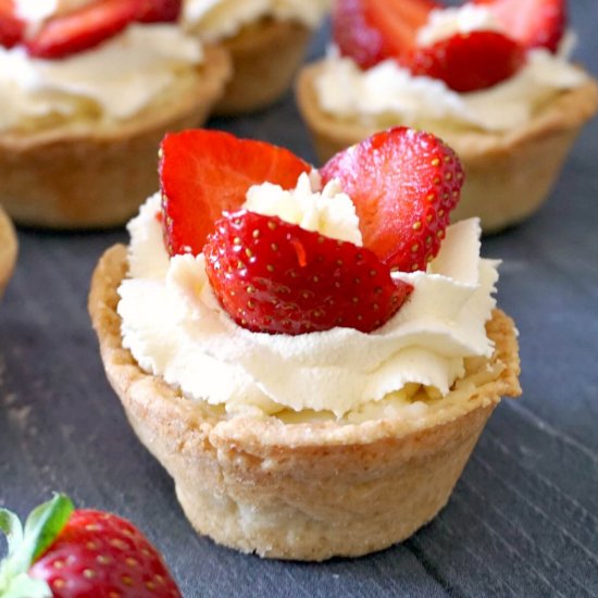 Strawberry and Custard Tartlets