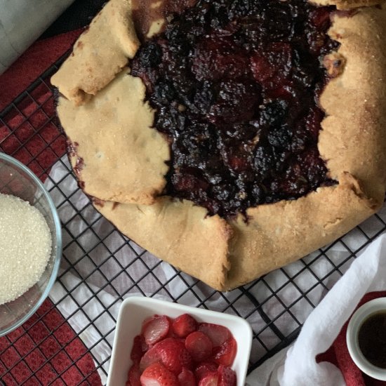 Triple Berry Balsamic Galette