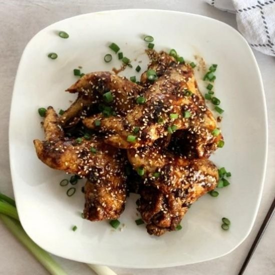 Crispy Baked Asian Chicken Wings