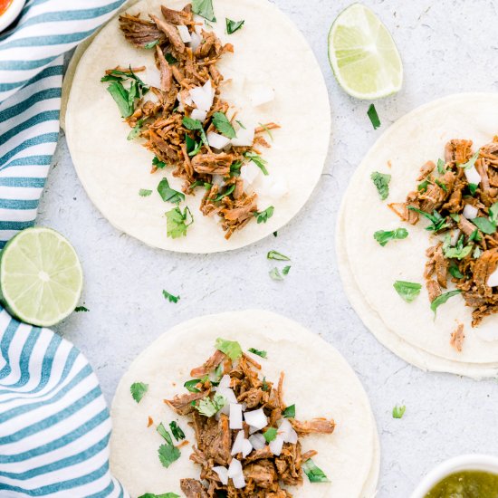 Instant Pot Shredded Beef Tacos