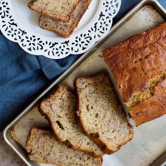 Moist Zucchini Banana Bread