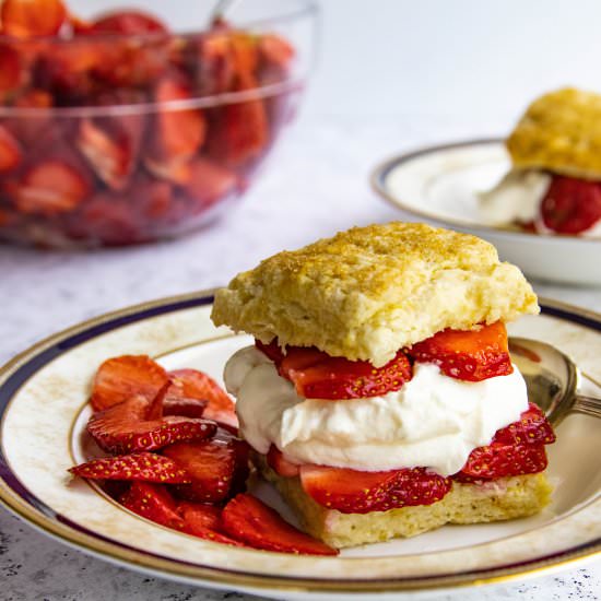 Homemade Strawberry Shortcake