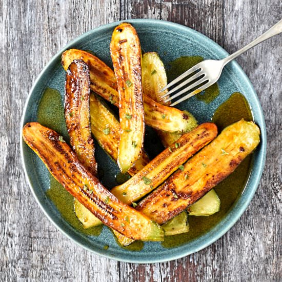 marinated courgettes