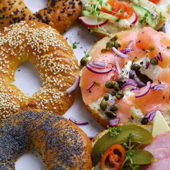 Homemade Sesame Bagels