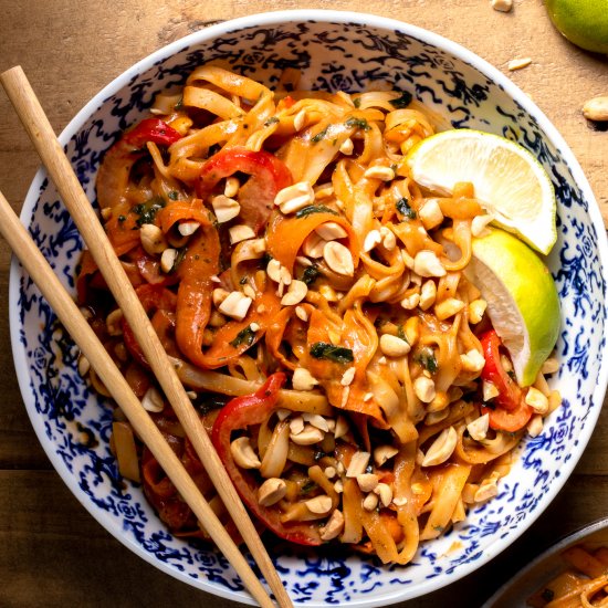 30 Minute Vegan Peanut Noodles