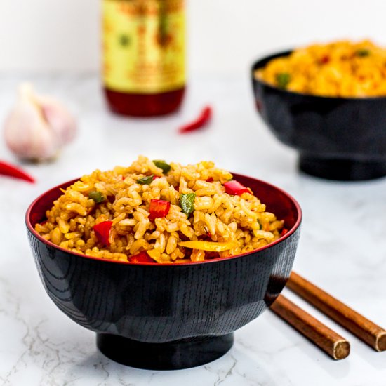 Extra Spicy Vegetable Fried Rice