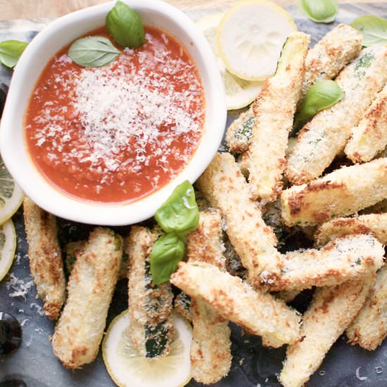 healthy baked zucchini fries