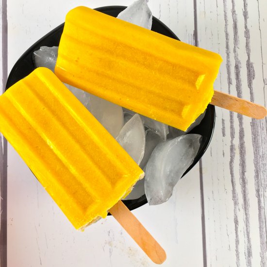 Mango Popsicles with Coconut Curry