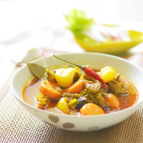 Mutton Stew With Green Papaya