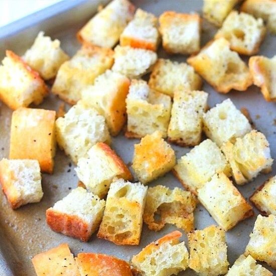 homemade croutons