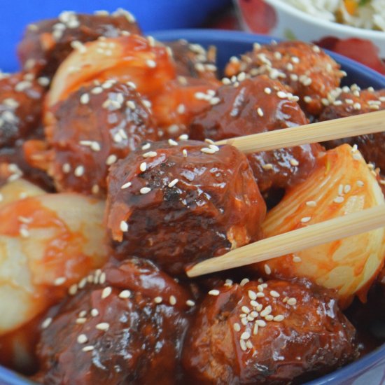 Sticky Asian Meatballs