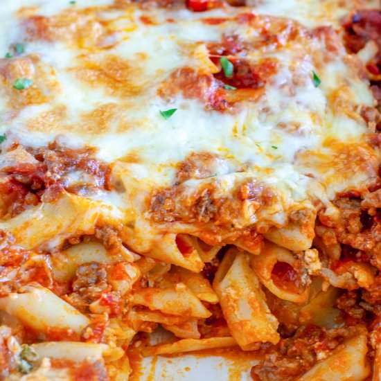 Baked Mostaccioli