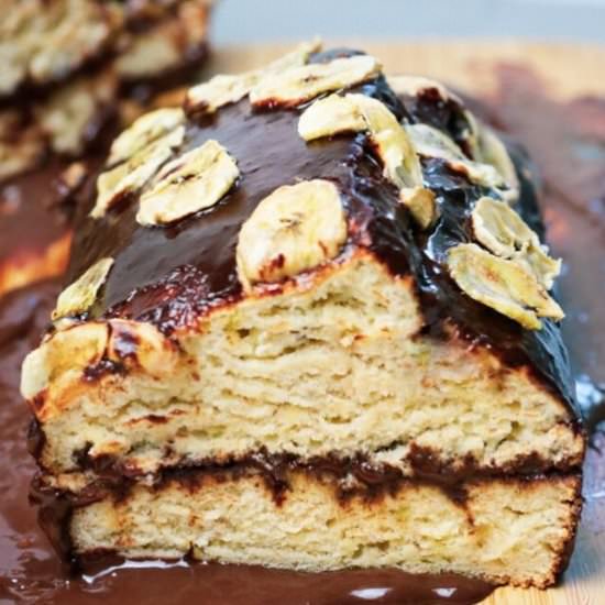 Vegan Banana Cake with Chocolate