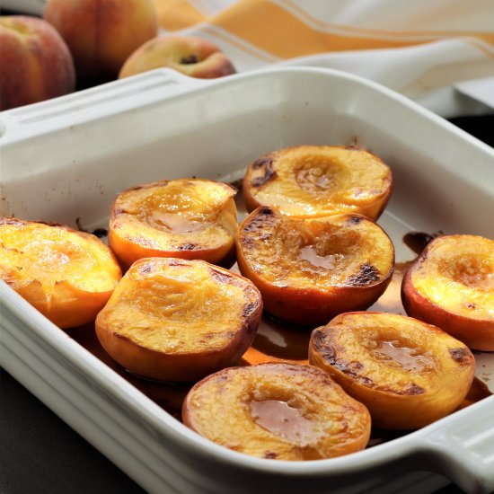 Maple Roasted Peaches