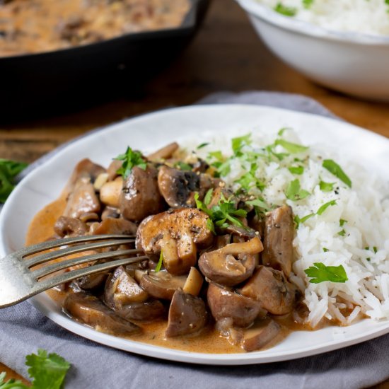 Mushroom Stroganoff