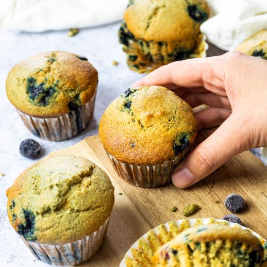 Vegan Blueberry Muffins