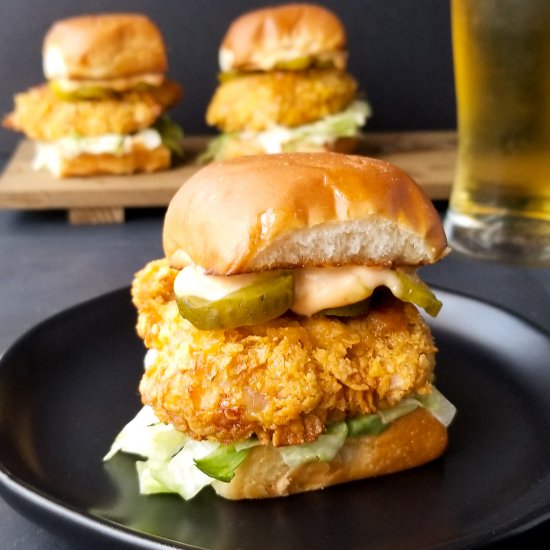 fried chicken sliders