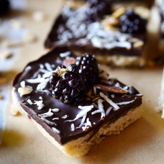 Chocolate Blackberry Shortbread