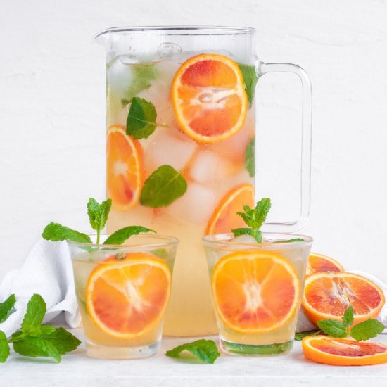 Blood Orange Infused Water