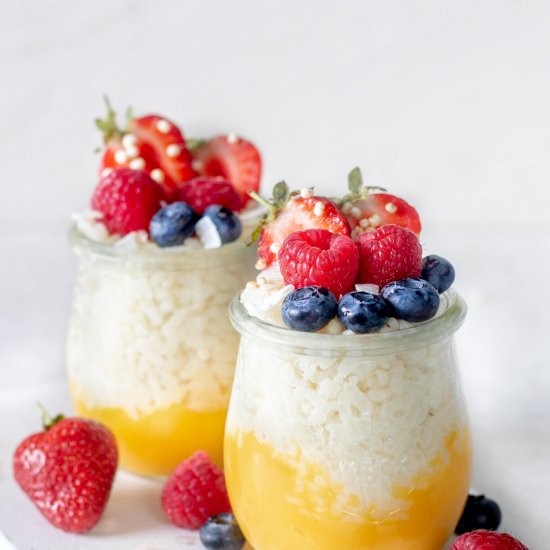 Mango Rice Pudding