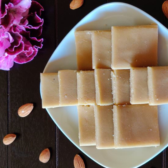 Almond Fudge | Badam Burfi