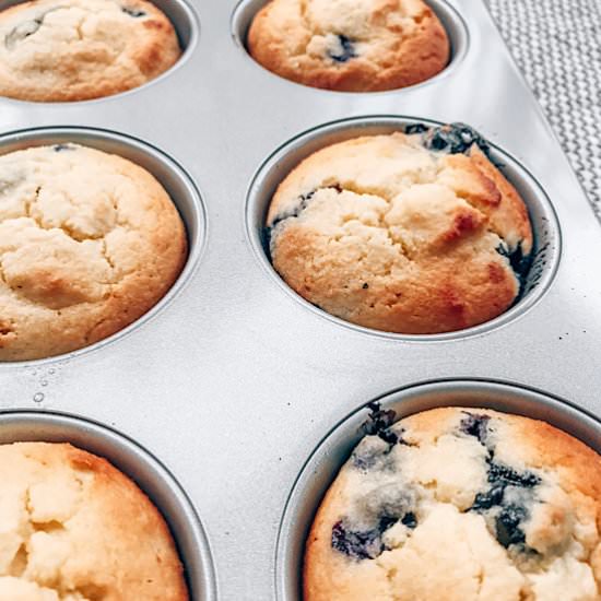 Killer Keto Blueberry Muffins