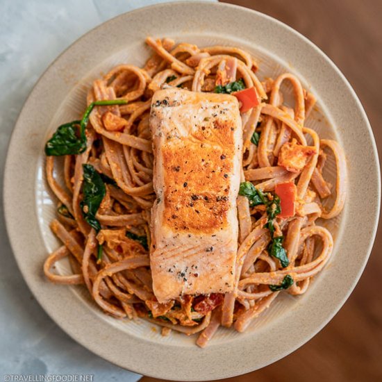 Creamy Tuscan Salmon Pasta