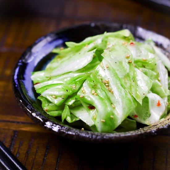 Japanese Izakaya Salted Cabbage