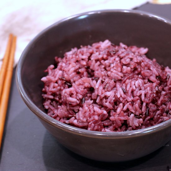 Fragrant multigrain purple rice