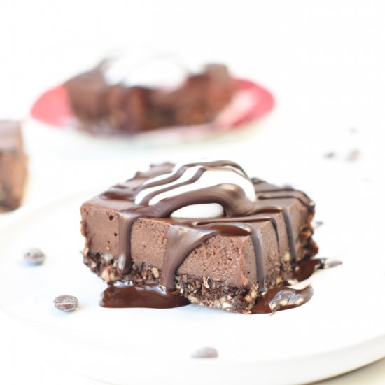 Vegan No Bake Chocolate Cheesecake