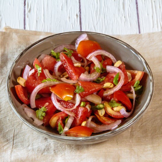 Spicy watermelon salad