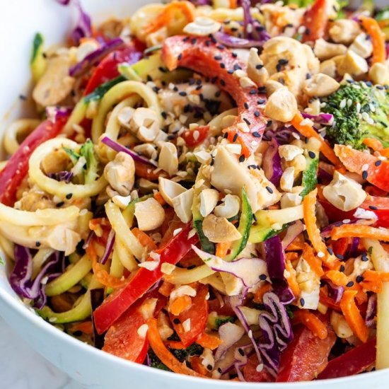 Thai Chicken Veggie Noodle Salad