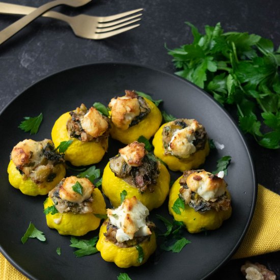 Stuffed Patty Pan Squash