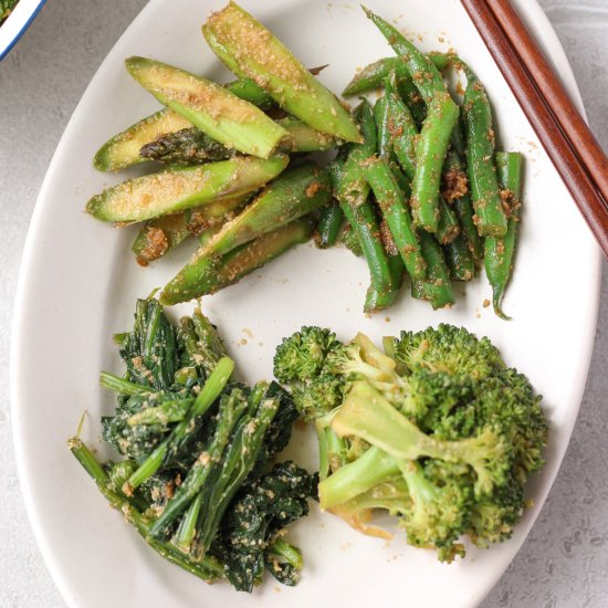 Goma-ae (Japanese sesame salad)