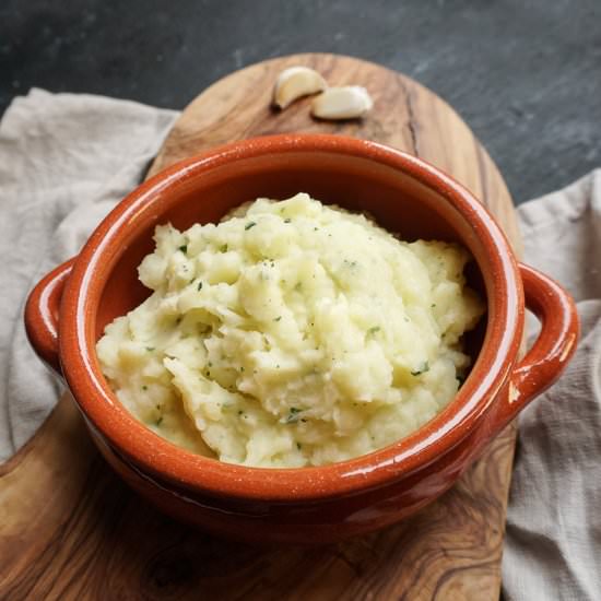 Italian Garlic Mashed Potatoes