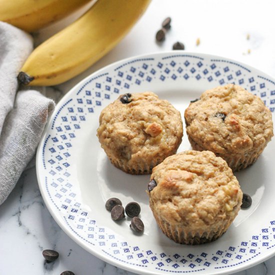 Best Banana Chocolate Chip Muffins